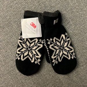 3M Thinsulate Winter Snowflake Mittens - Size S/M - NEW
